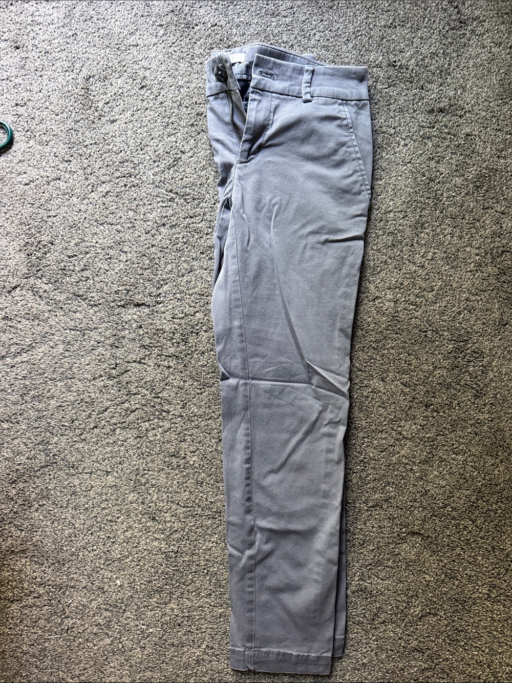 Woman’s Gray Slim Chino Pants